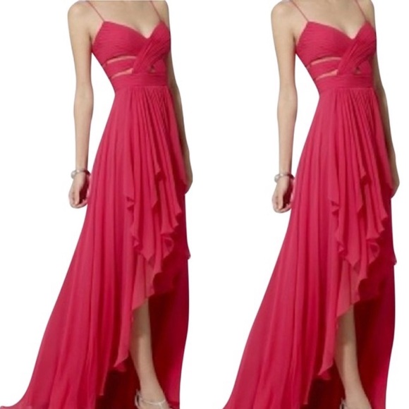 Cache Dresses & Skirts - Caché high low sheer chiffon wrap Dress